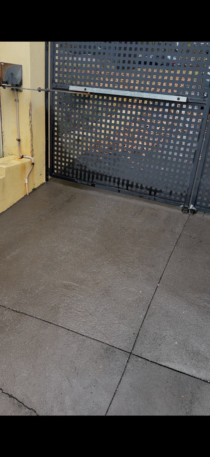After — Rear courtyard concrete clean — Canberra