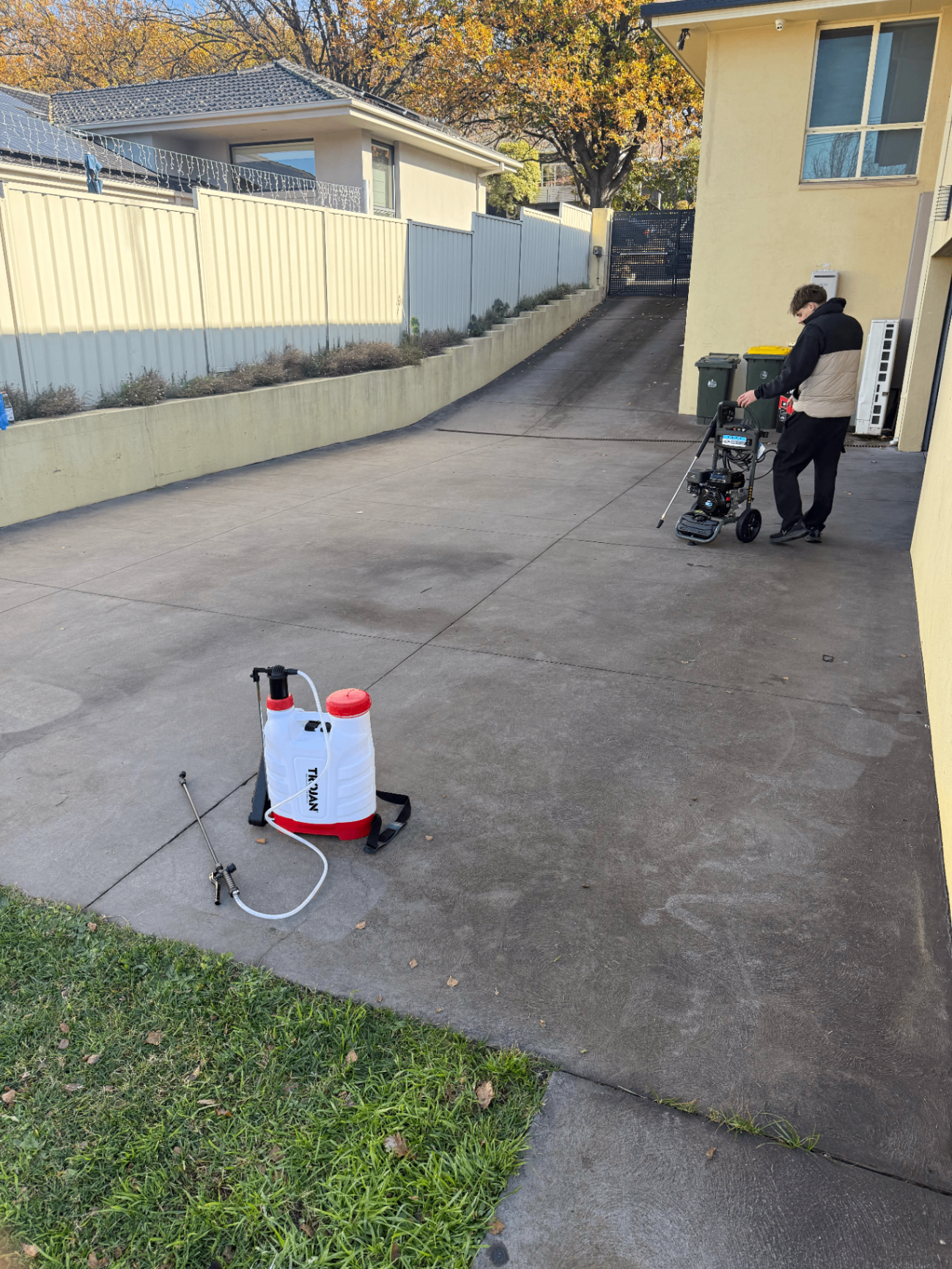 Before — Driveway & concrete clean — Canberra
